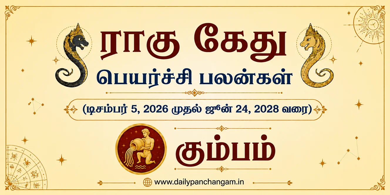 கும்பம் ராசி - ராகு-கேது பெயர்ச்சி பலன் 2026